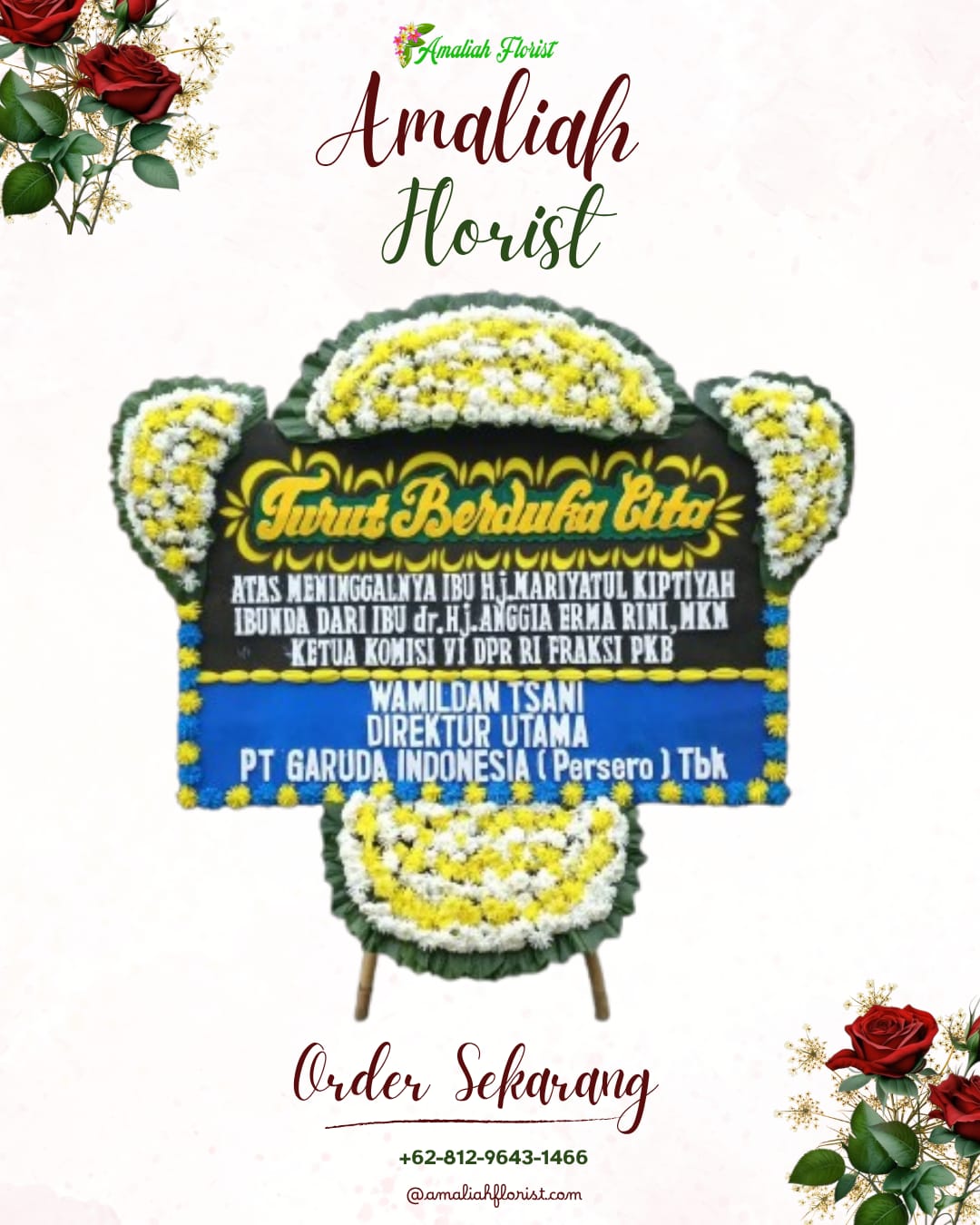 Papan Bunga Duka Balikpapan Timur